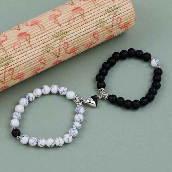 Heart Magnetic Couple Bracelet (2 pcs) – Stay Connected